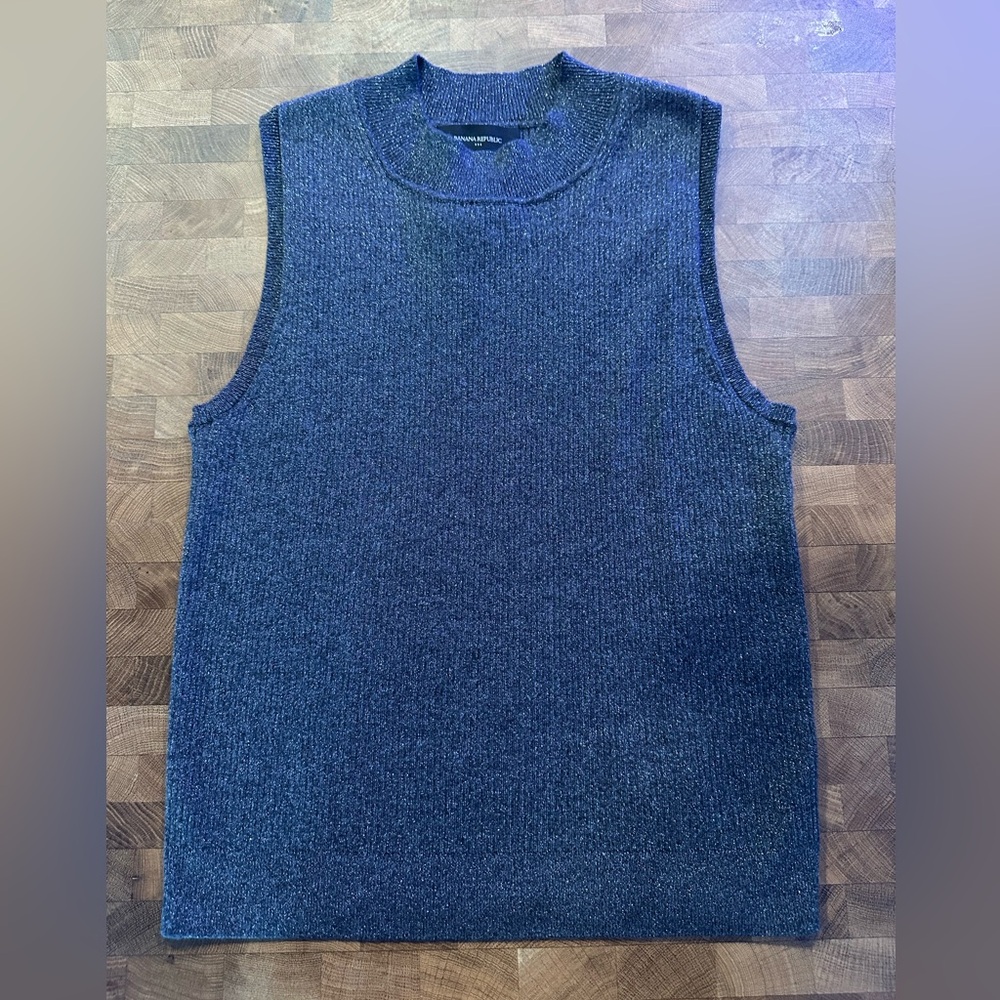 Banana Republic Charcoal Knit Top